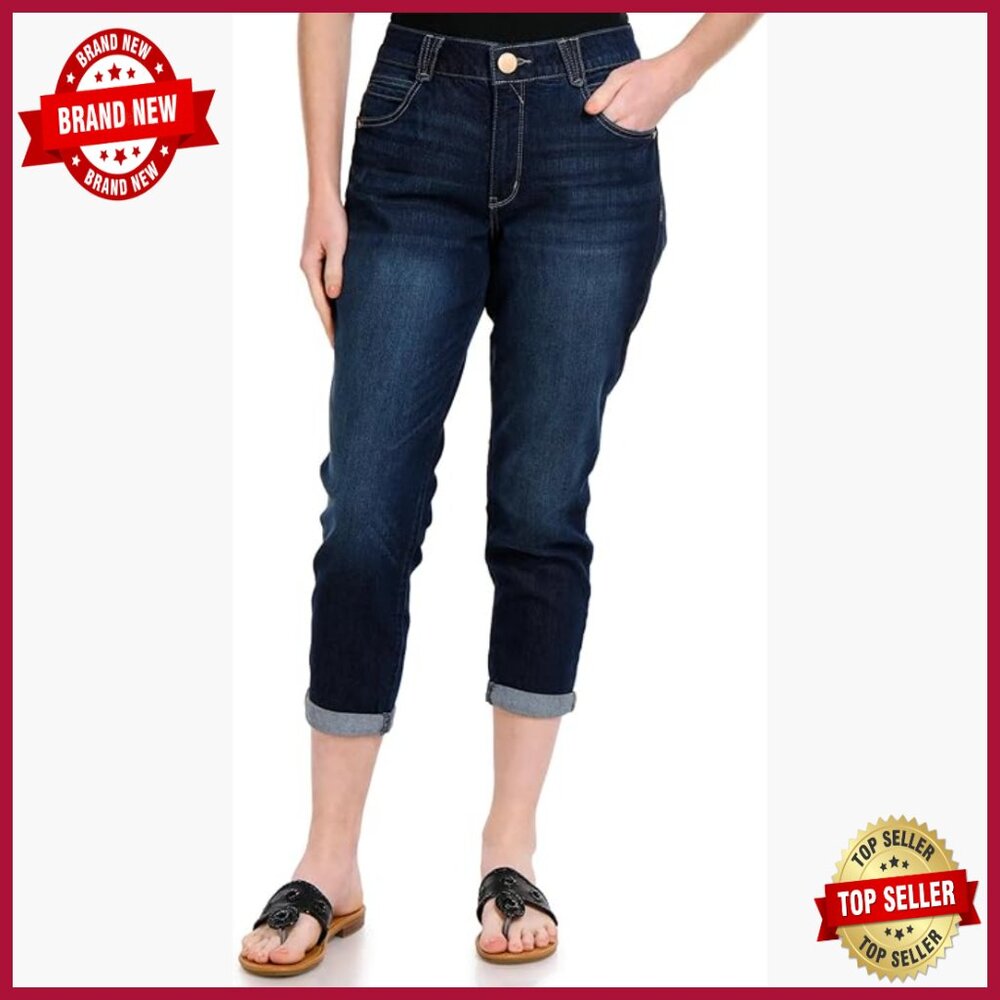 Petite Skinny Crop Jeans With Ab Solution Slimming Panels